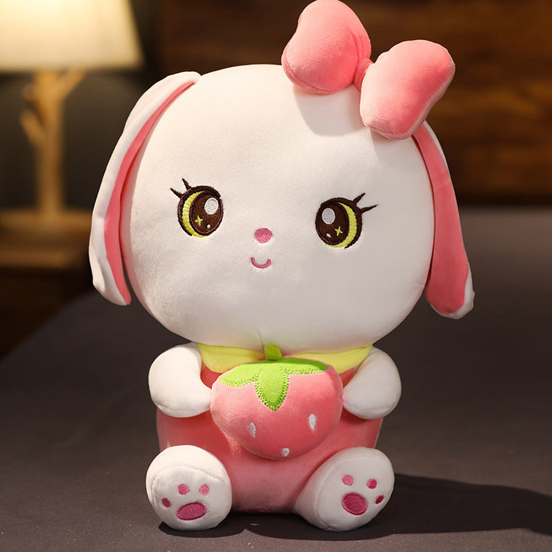 Strawberry Rabbit Doll Plush Toy For Children