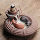 Purple Clay Turns Back Flowing Incense Burner Tower Incense Creative Turning Things Around Smoke Back Flowing Watching Aroma Diffuser Custom Logo