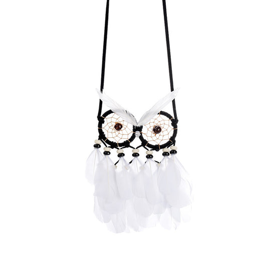 Owl Dreamcatcher Crafts Home Pendant Office Decoration