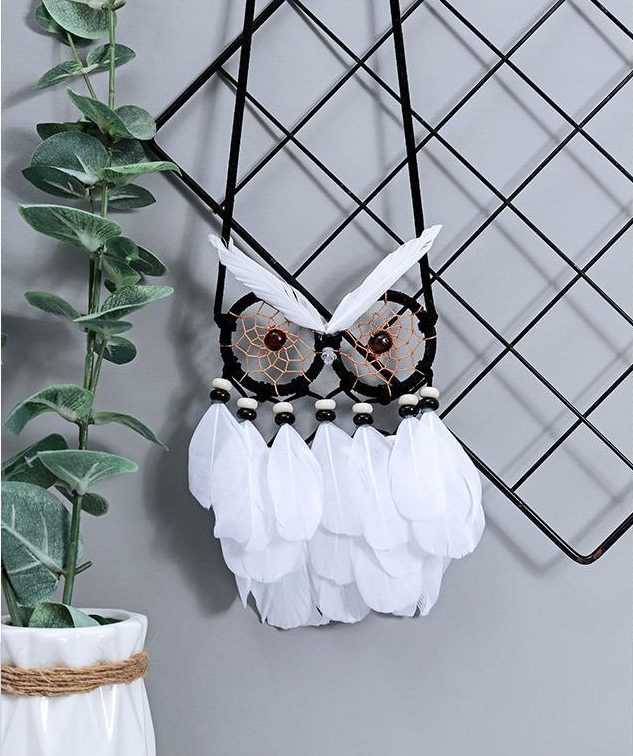 Owl Dreamcatcher Crafts Home Pendant Office Decoration