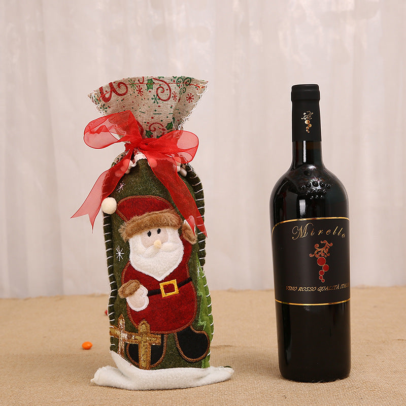 Christmas Wine Bottle Set