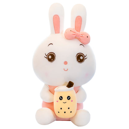 Rabbit Doll Baby Bottle Plush Toy